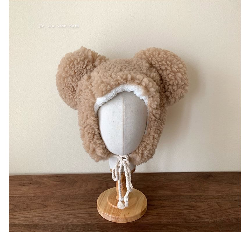 Bear Ear Fluffy Trapper Hat