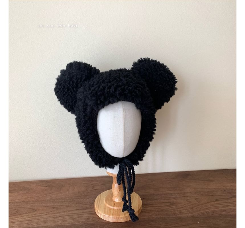 Bear Ear Fluffy Trapper Hat