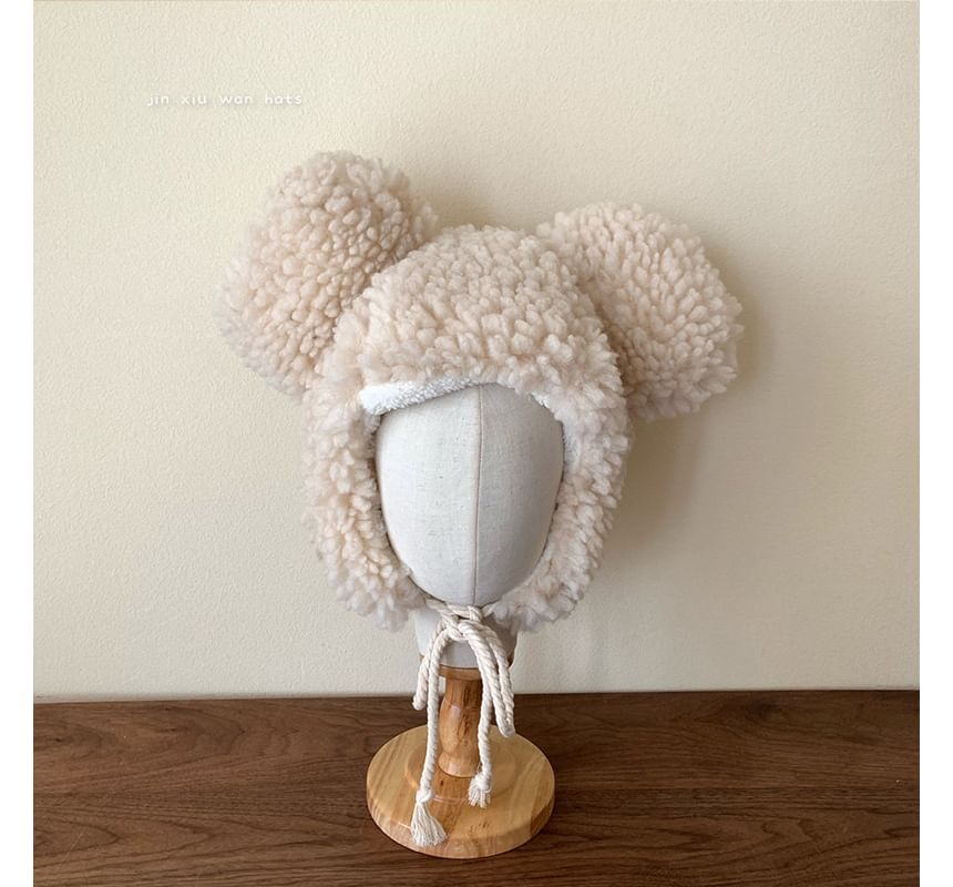 Bear Ear Fluffy Trapper Hat