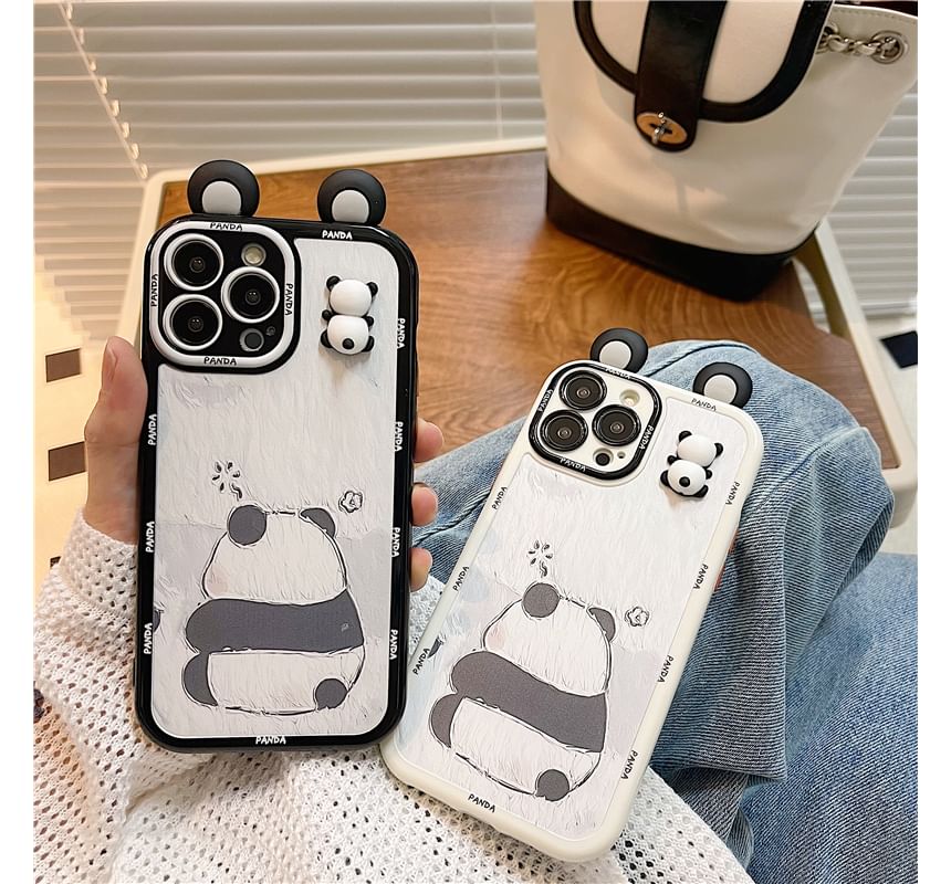 Panda Phone Case - iPhone 14 Pro Max / 14 Pro / 14 Plus / 14 / 13 Pro Max / 13 Pro / 13 / 13 mini / 12 Pro Max / 12 Pro / 12 / 12 mini / 11 Pro Max / 11 Pro / 11 / SE / XS Max / XS / XR / X