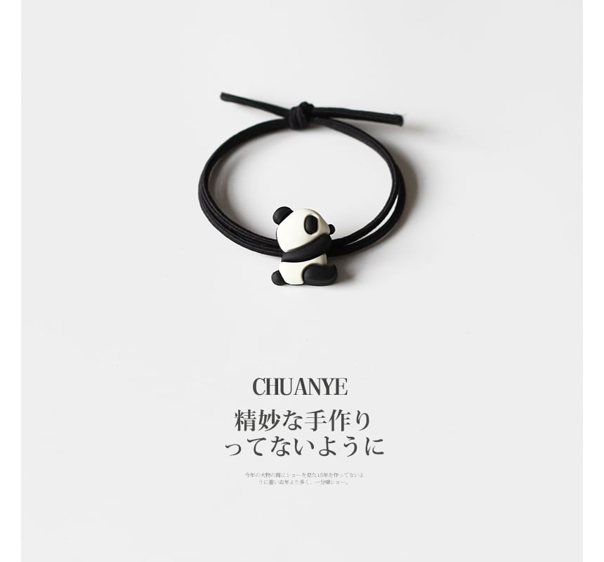 Panda Resin Hair Tie