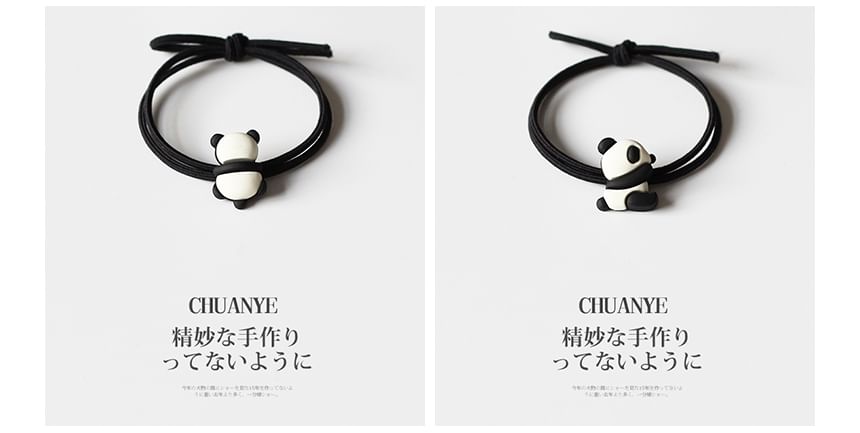 Panda Resin Hair Tie