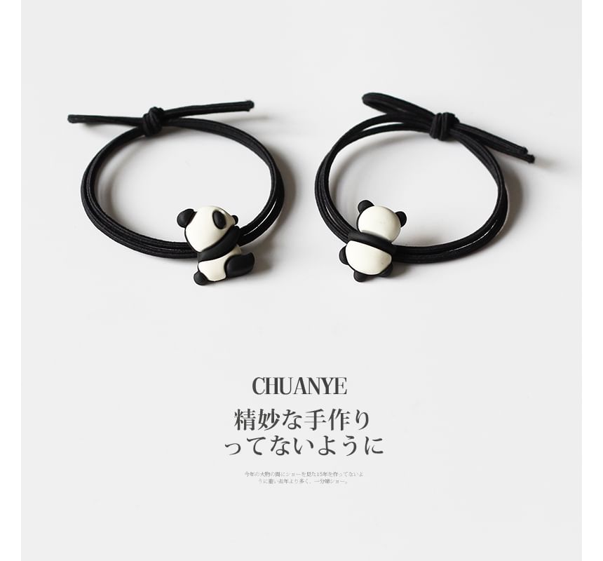 Panda Resin Hair Tie