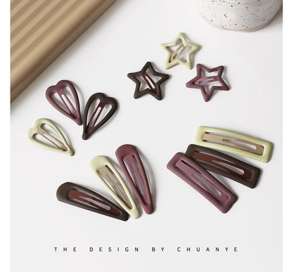 Set of 3: Alloy Hair Clip (Various Designs)