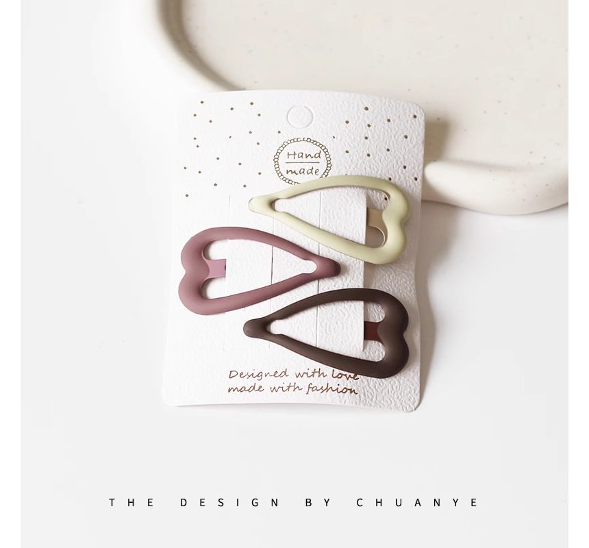 Set of 3: Alloy Hair Clip (Various Designs)