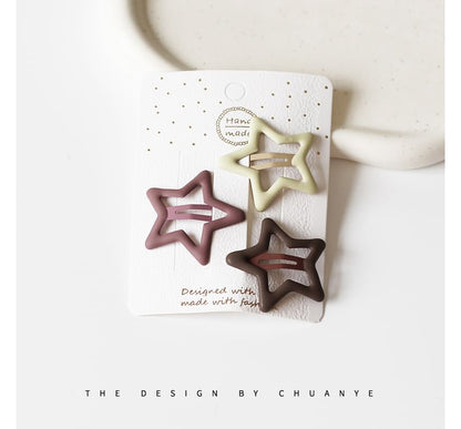 Set of 3: Alloy Hair Clip (Various Designs)