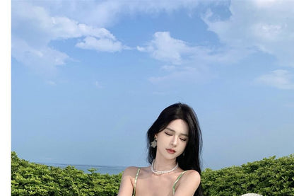 Spaghetti Strap Floral Print Midi Sundress