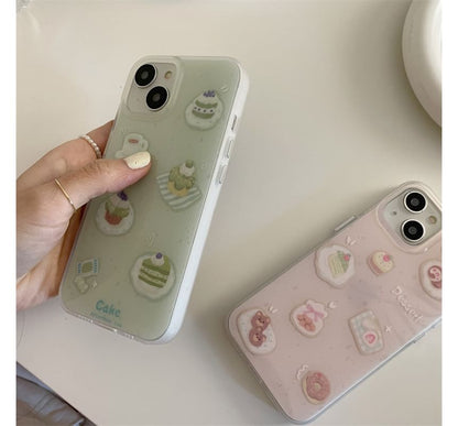 Dessert Phone Case - iPhone 15 Pro Max / 15 Pro / 15 / 14 Pro Max / 14 Pro / 14 / 13 Pro Max / 13 Pro / 13 / 12 Pro Max / 12 Pro / 12 / 11