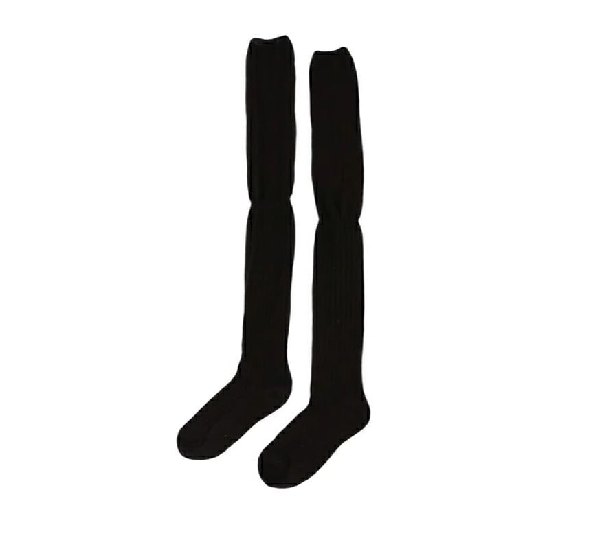 Plain Over The Knee Socks