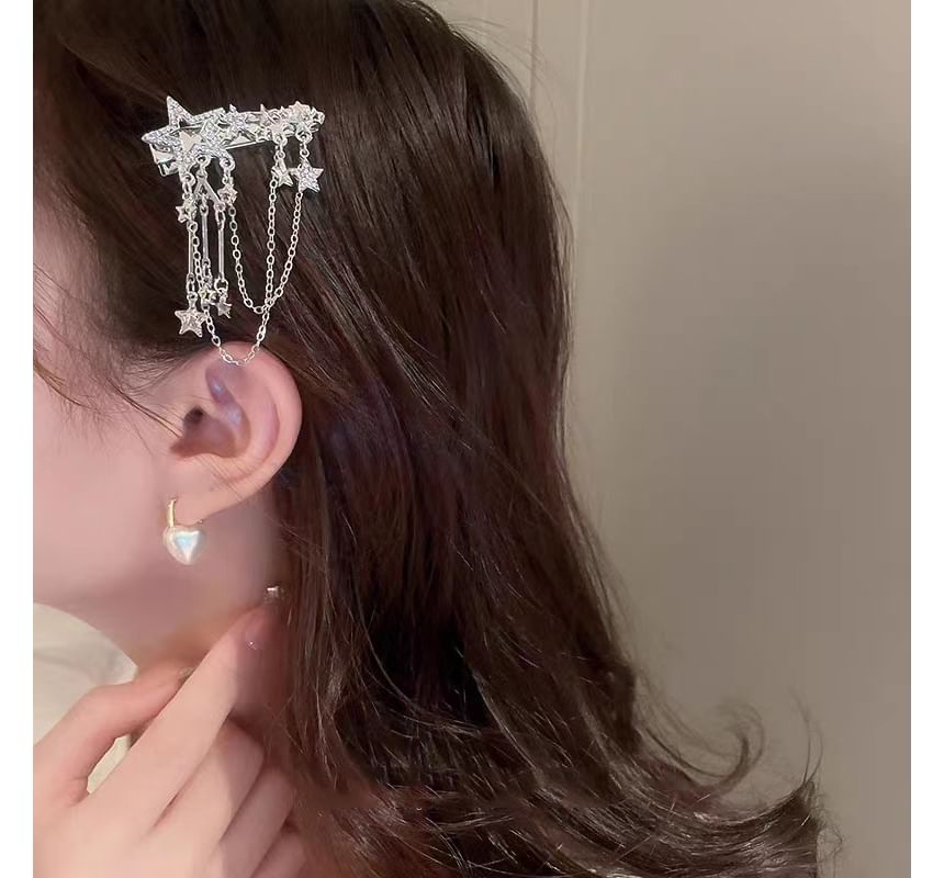 Star Chain Alloy Hair Clip / Hair Pin
