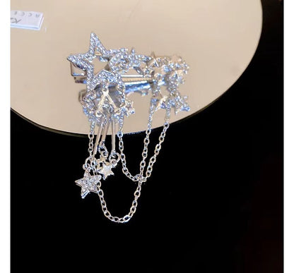 Star Chain Alloy Hair Clip / Hair Pin