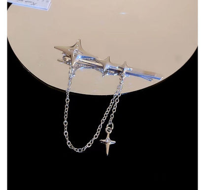 Star Chain Alloy Hair Clip / Hair Pin