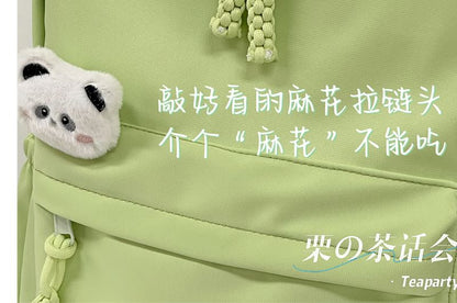 Plain Backpack / Bag Charm / Set