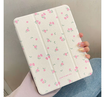 Floral Mirrored iPad Case