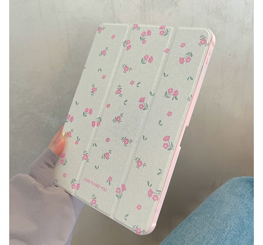 Floral Mirrored iPad Case