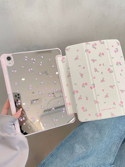 Floral Mirrored iPad Case