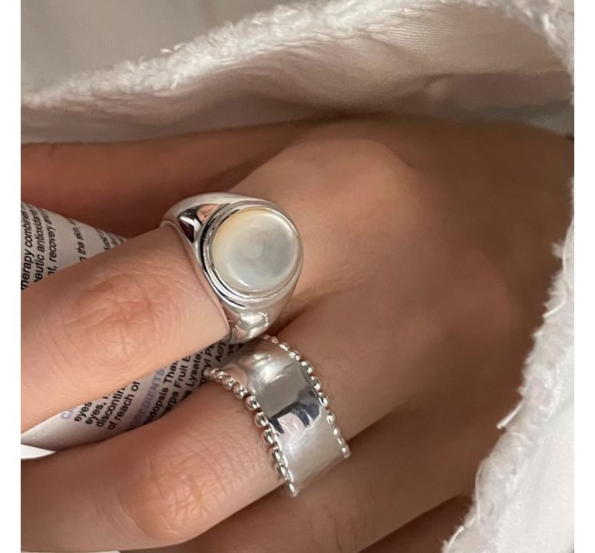 Shell Alloy Open Ring