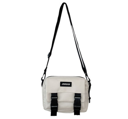 Sac bandoulière zippé avec lettrage