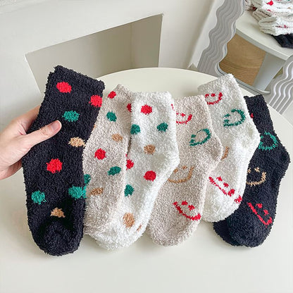 Printed Fluffy Socks