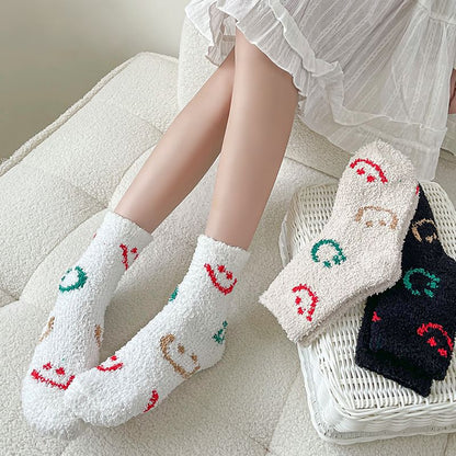 Printed Fluffy Socks