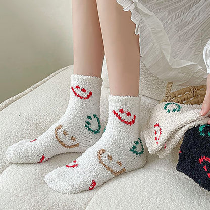 Printed Fluffy Socks