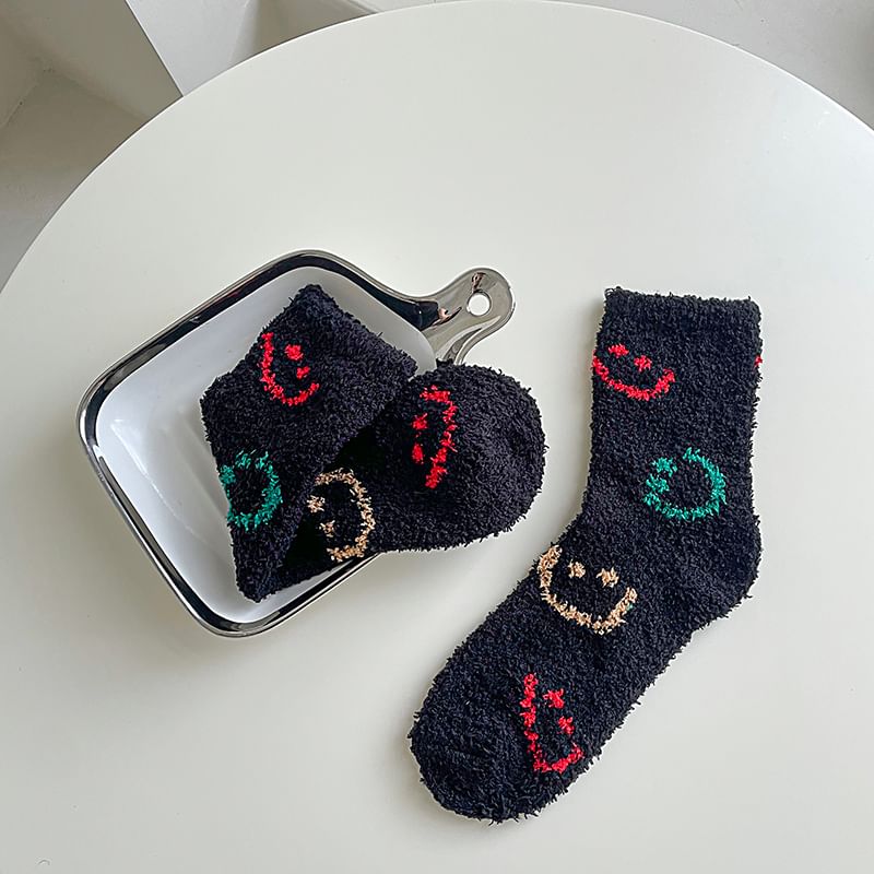 Printed Fluffy Socks