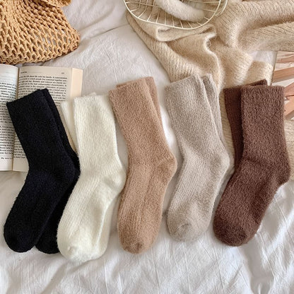 Plain Fluffy Socks