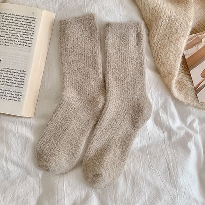 Plain Fluffy Socks