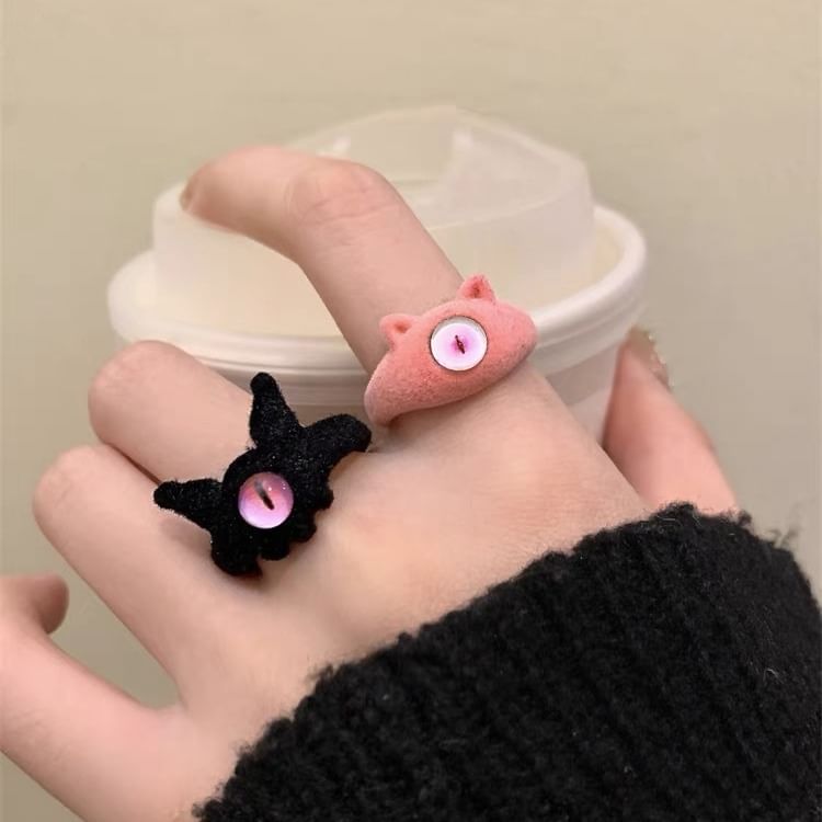 Monster Flocking Alloy Open Ring (Various Designs)