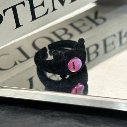 Monster Flocking Alloy Open Ring (Various Designs)