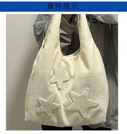 Star Applique Tote Bag