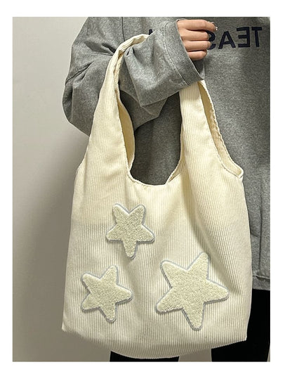 Star Applique Tote Bag