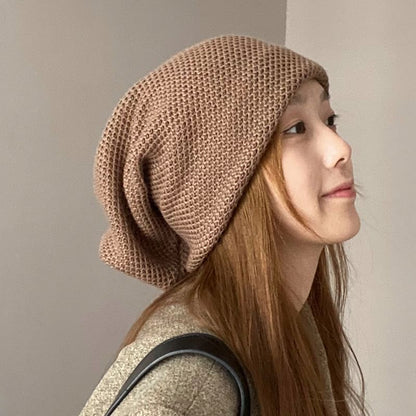 Plain Multi-Way Knit Scarf / Beanie