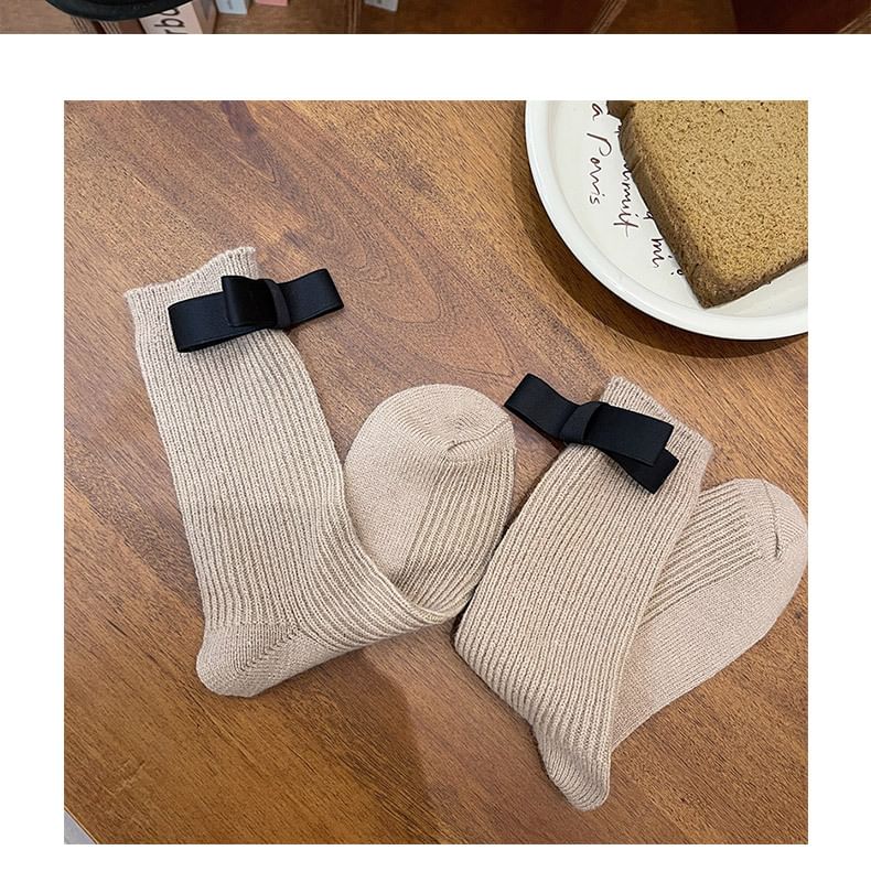 Bow Accent Socks