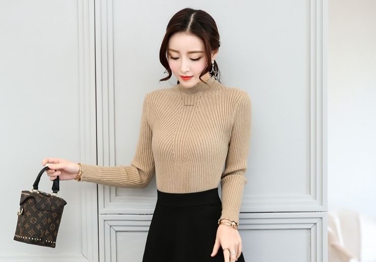 Classic High-Rise Midi A-Line Skirt