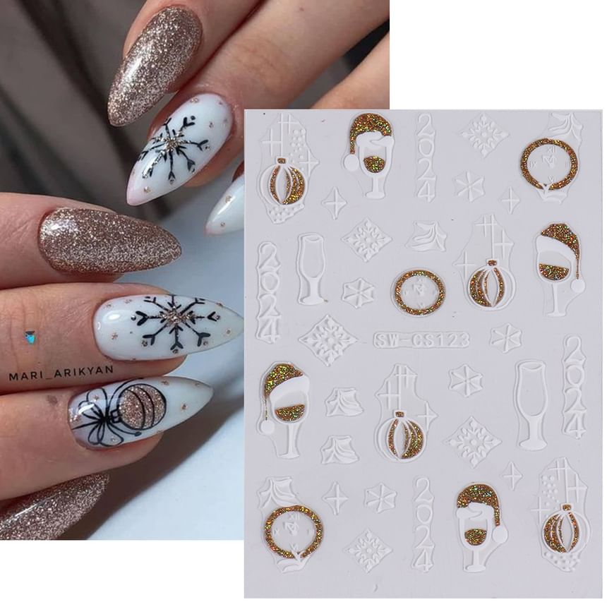 Metallic Press On Nail