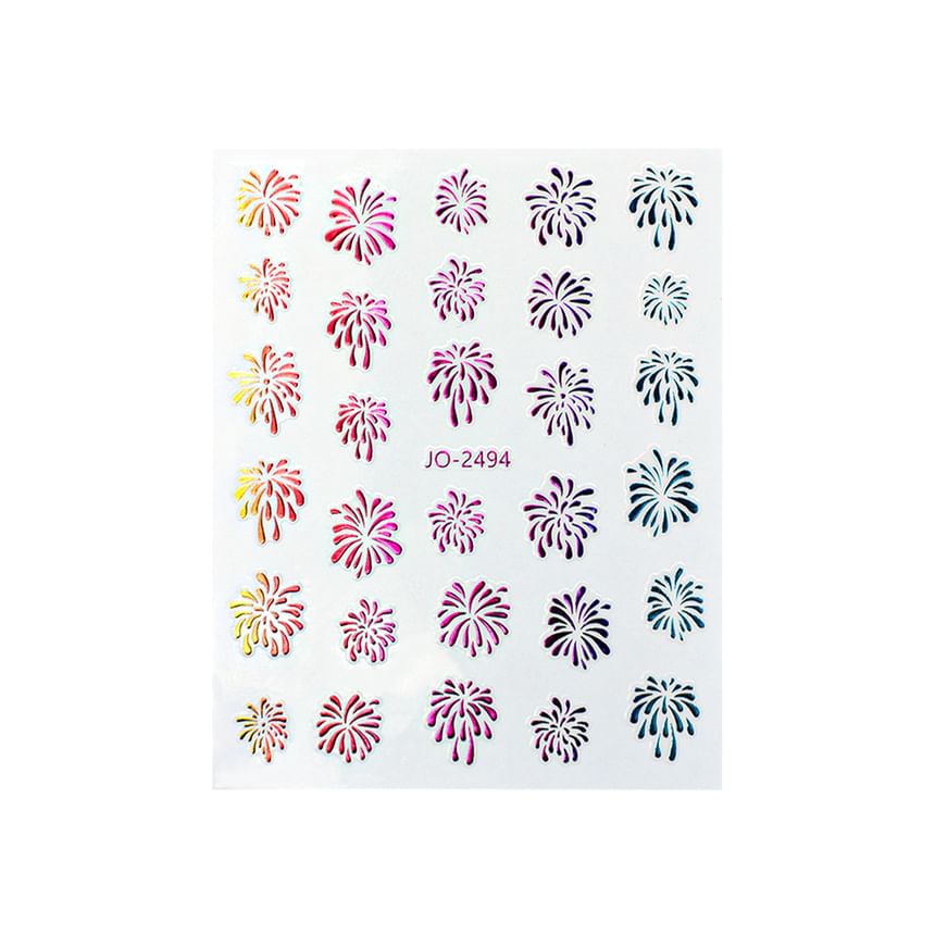 Fireworks Nail Art Stickers (Various Designs)