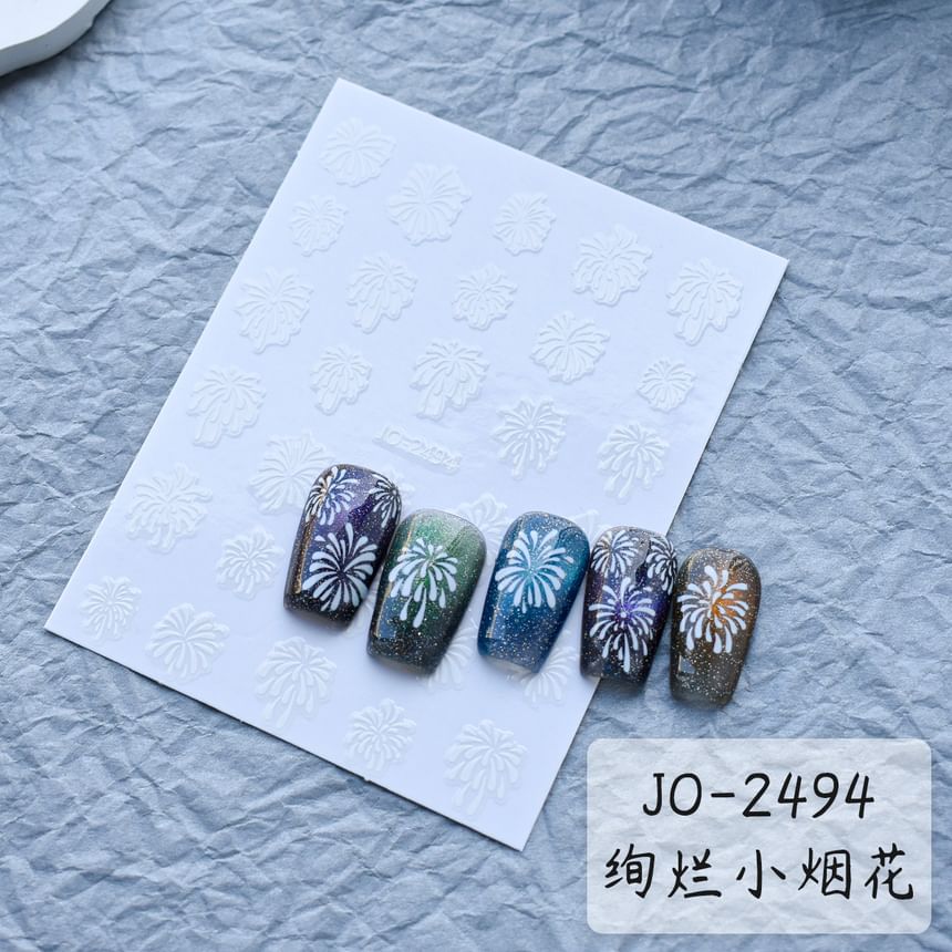 Fireworks Nail Art Stickers (Various Designs)