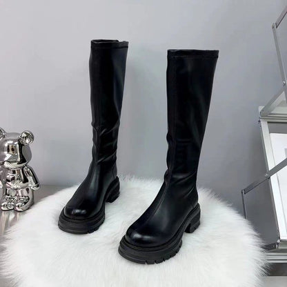 Platform Knee High Boots