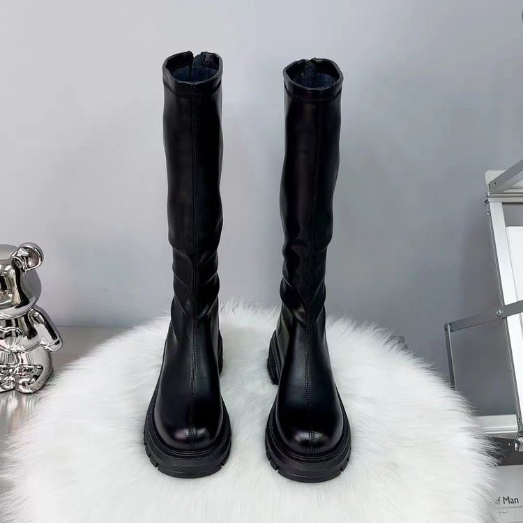 Platform Knee High Boots