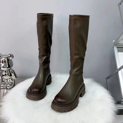 Platform Knee High Boots