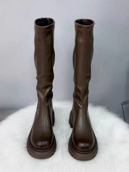 Platform Knee High Boots
