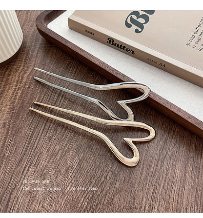 Heart Alloy Hair Stick