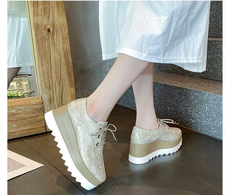 Shoes Lace-Up Platform Derby