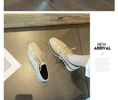 Shoes Lace-Up Platform Derby