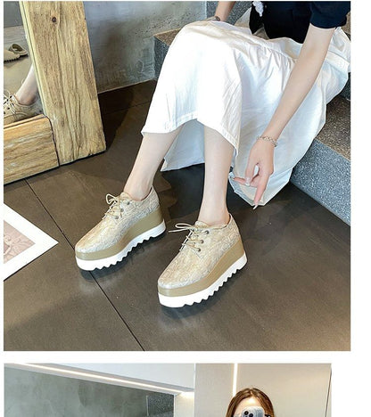 Shoes Lace-Up Platform Derby