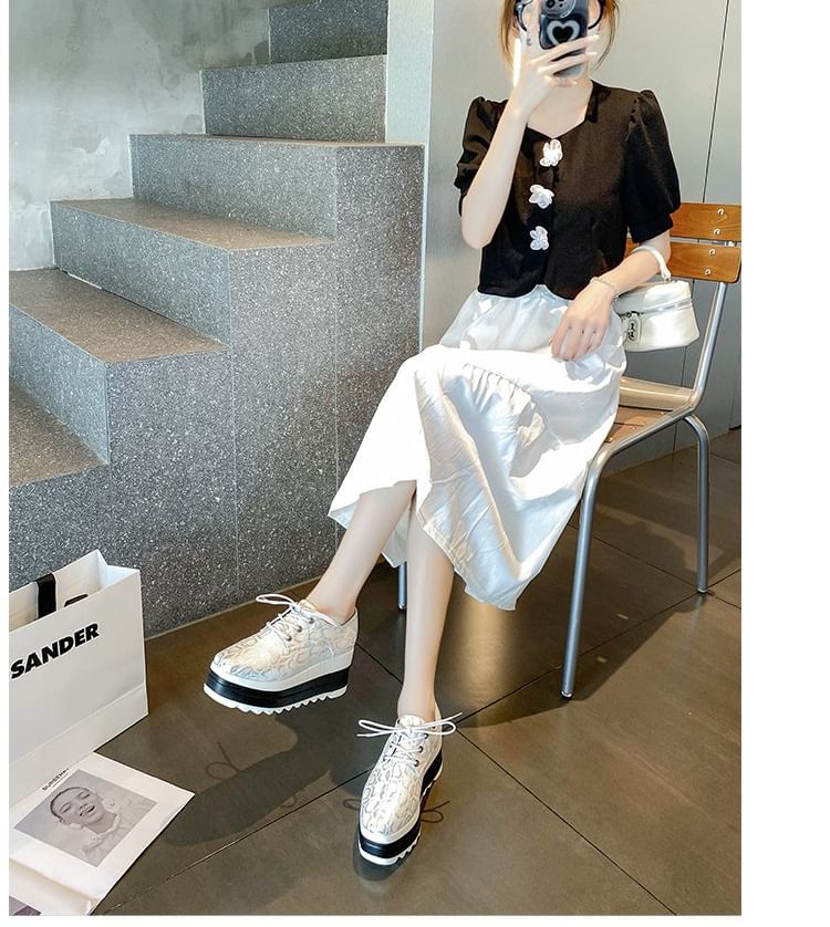 Shoes Lace-Up Platform Derby