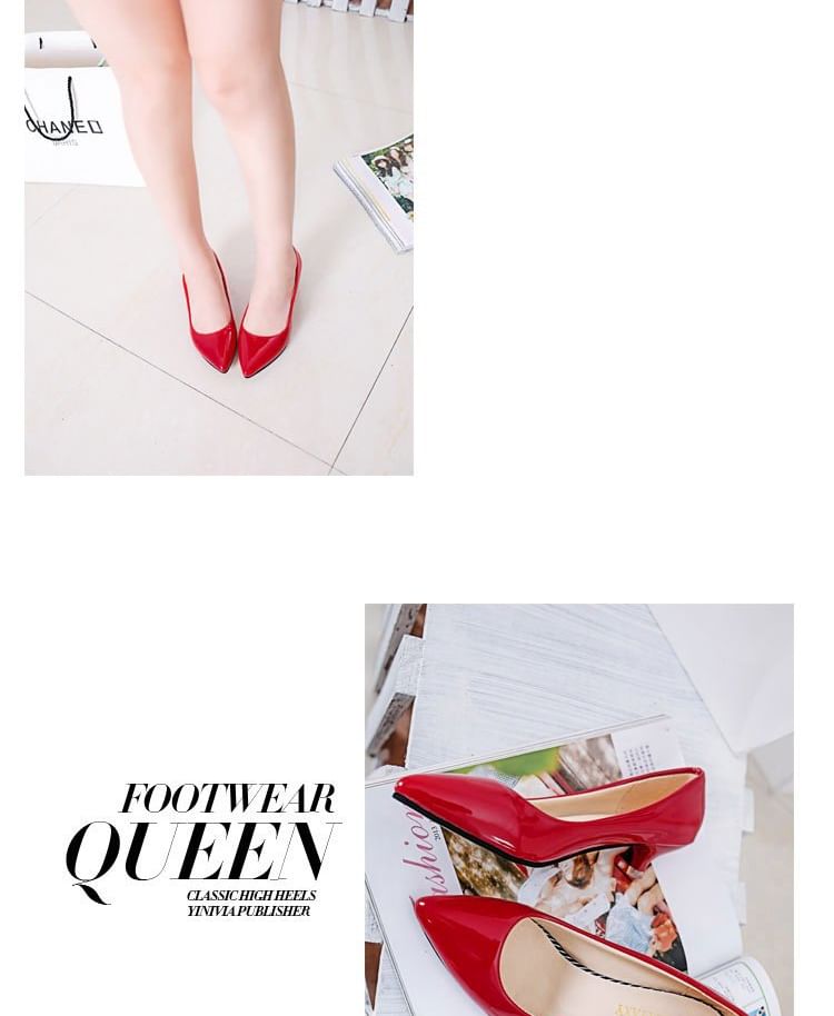 Pointed Kitten Heel Pumps