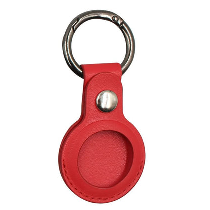 Keyring Faux AirTag Holder Leather