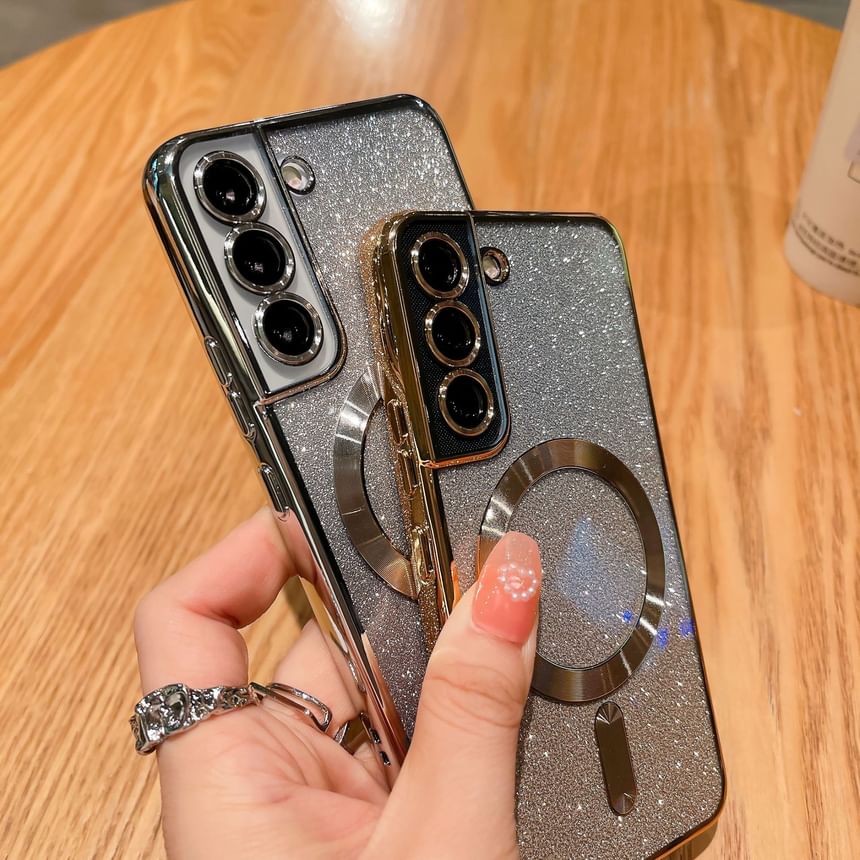 Case Magnetic Glitter Phone